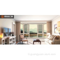 Puting kulay thermal break aluminyo casement window